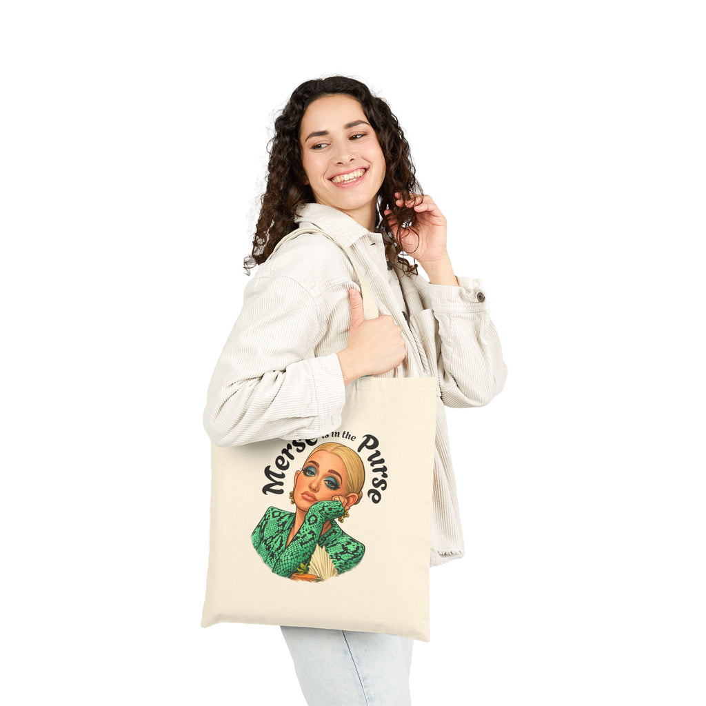Tote Bag — "Merse is in the Purse" Retro Nurse Illustration Cotton Canvas Tote