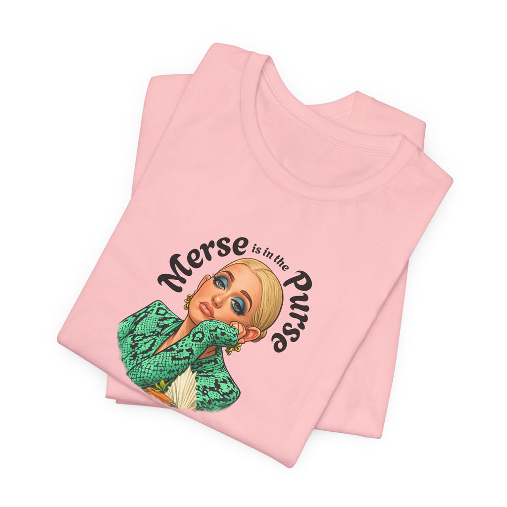Retro Glam Tee — "Merse is in the Purse" Vintage Pinup Graphic Shirt