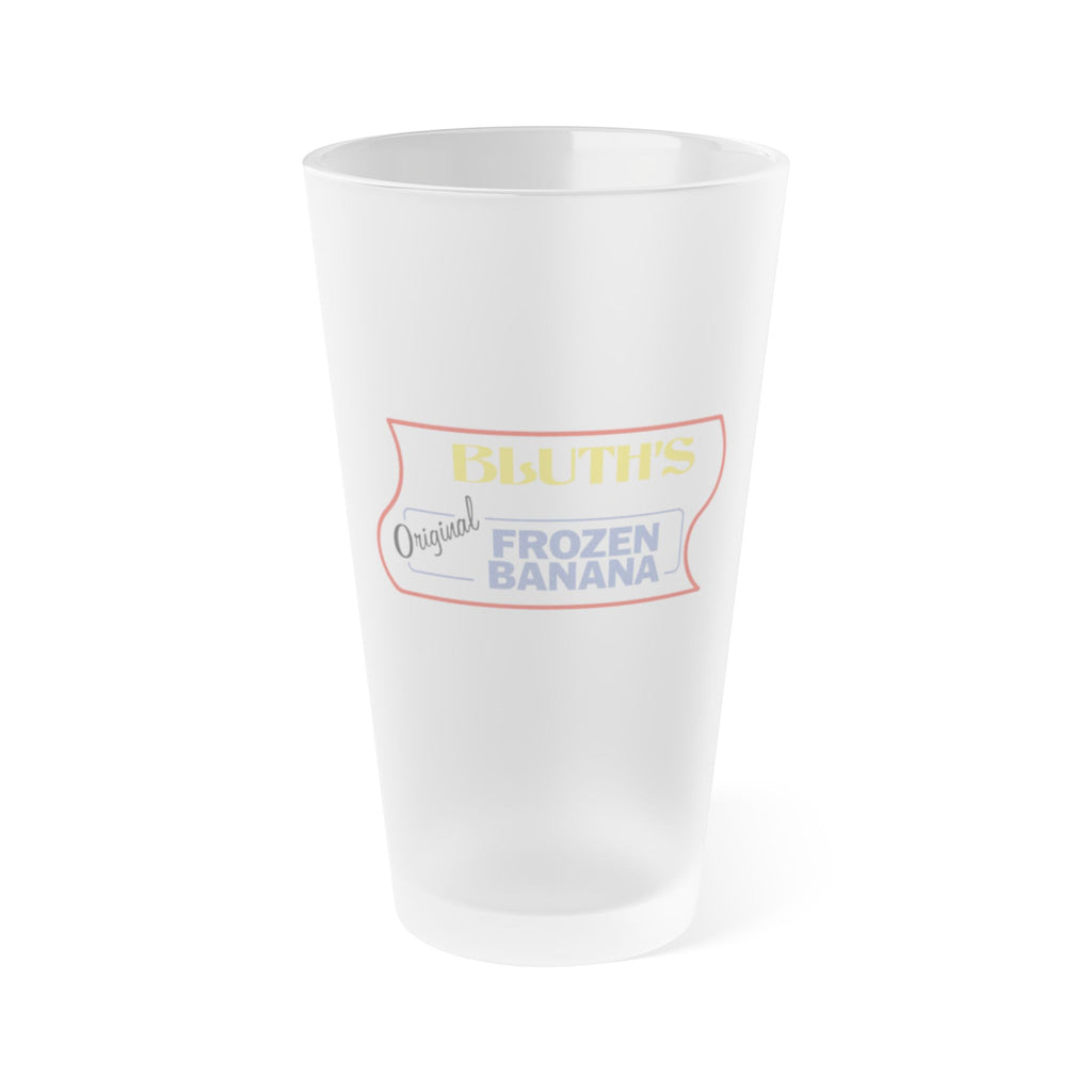 Frosted Pint Glass — 'Bluth Original Frozen Banana' Logo, 16 oz