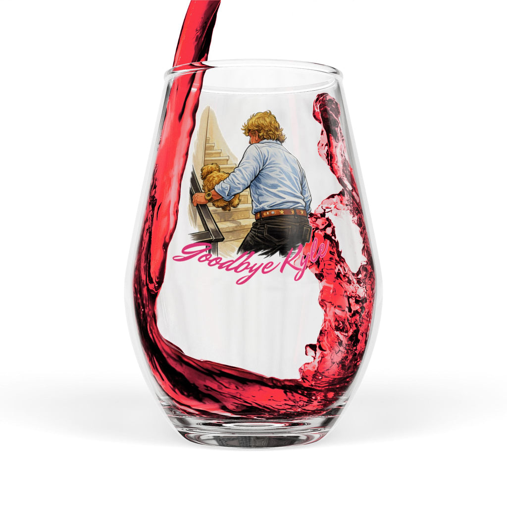 Stemless Wine Glass - 'Goodbye Kyle', 11.75oz
