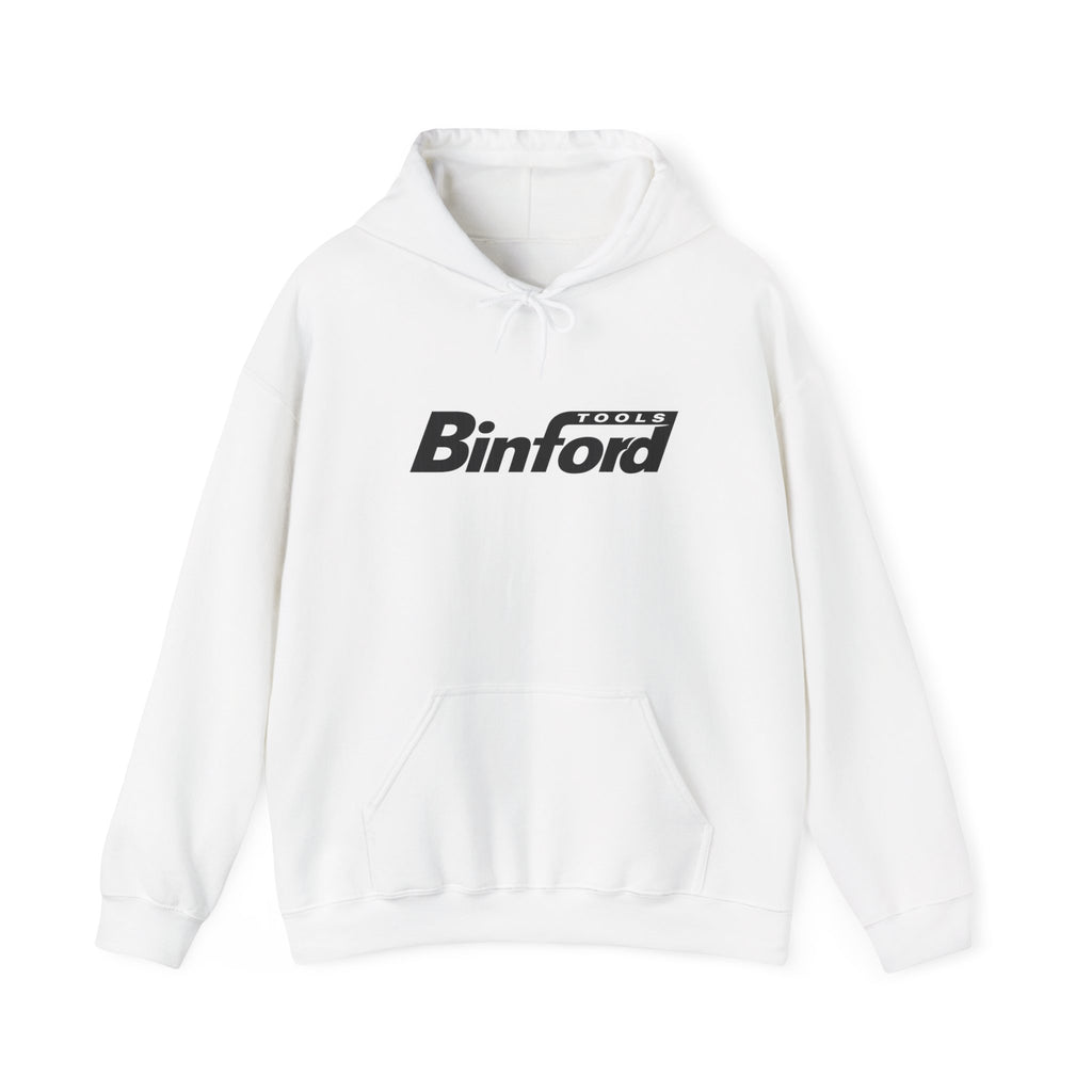 Binford Logo Hoodie — Retro Tool Shop Pullover