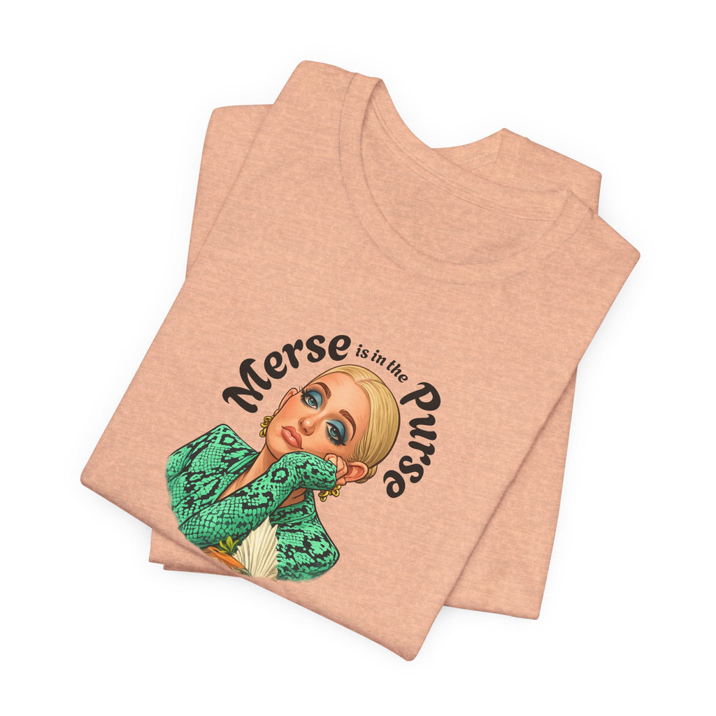 Retro Glam Tee — "Merse is in the Purse" Vintage Pinup Graphic Shirt