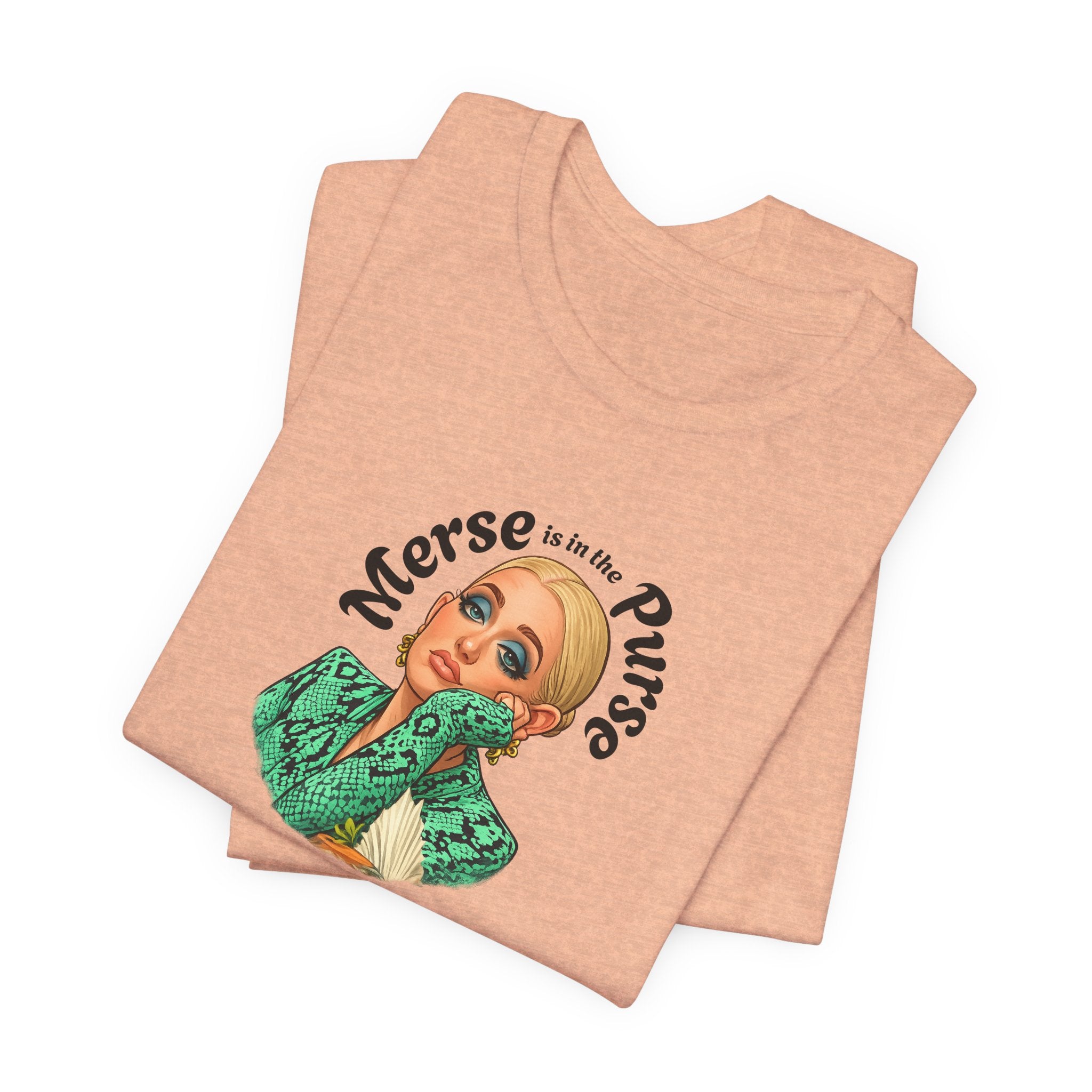 Retro Glam Tee — "Merse is in the Purse" Vintage Pinup Graphic Shirt