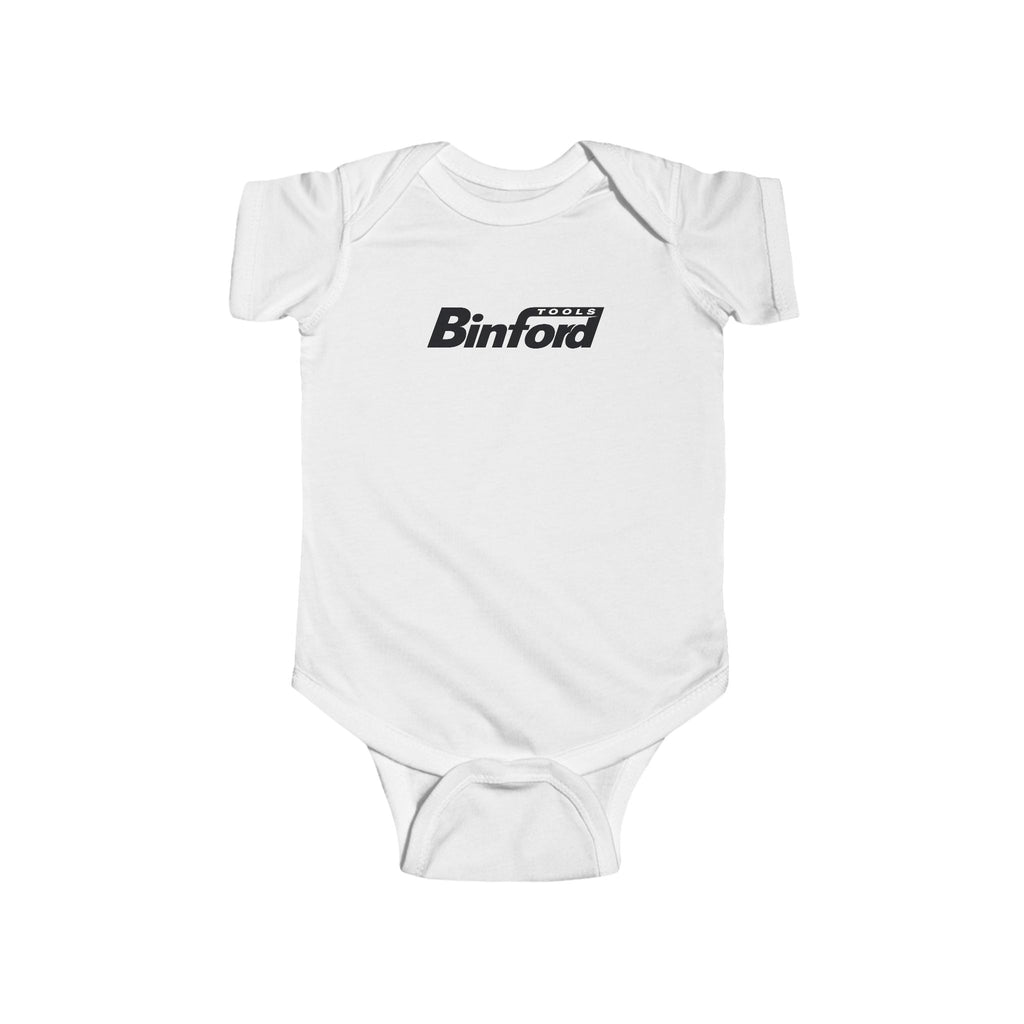 Binford Logo Infant Bodysuit — Retro Tool Brand Baby Onesie