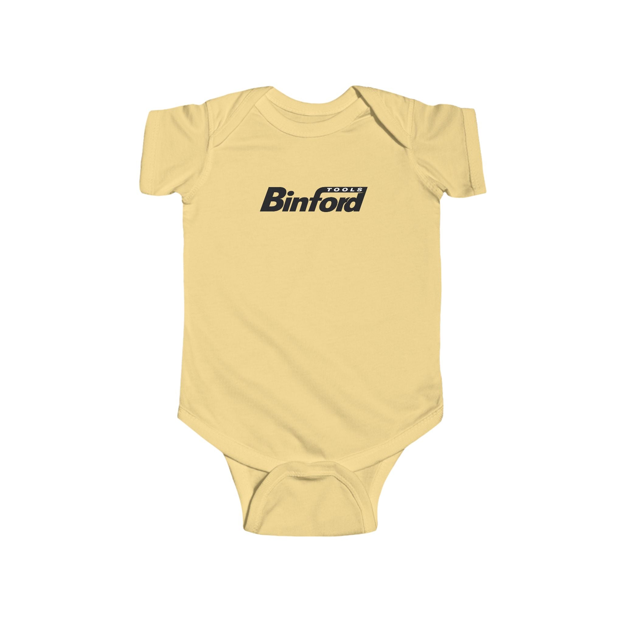 Binford Logo Infant Bodysuit — Retro Tool Brand Baby Onesie