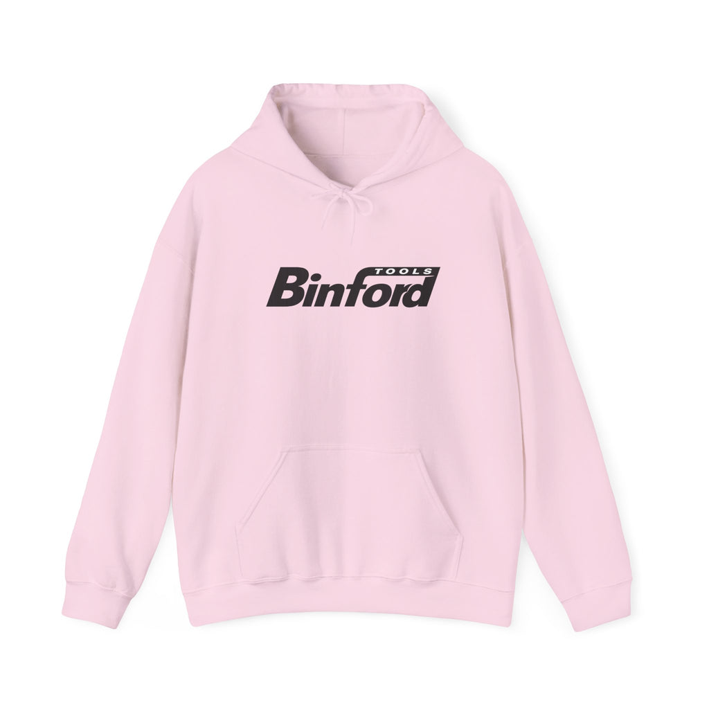 Binford Logo Hoodie — Retro Tool Shop Pullover
