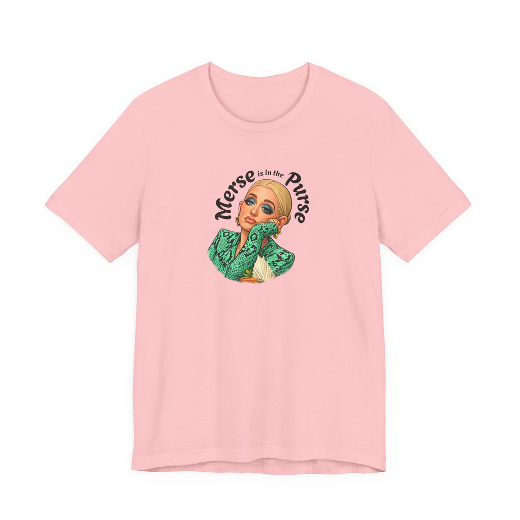 Retro Glam Tee — "Merse is in the Purse" Vintage Pinup Graphic Shirt