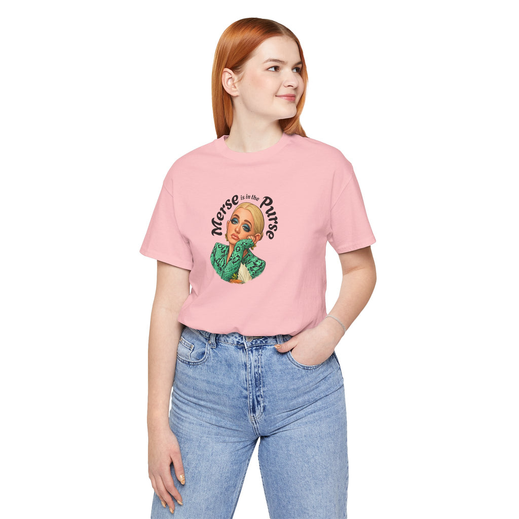 Retro Glam Tee — "Merse is in the Purse" Vintage Pinup Graphic Shirt