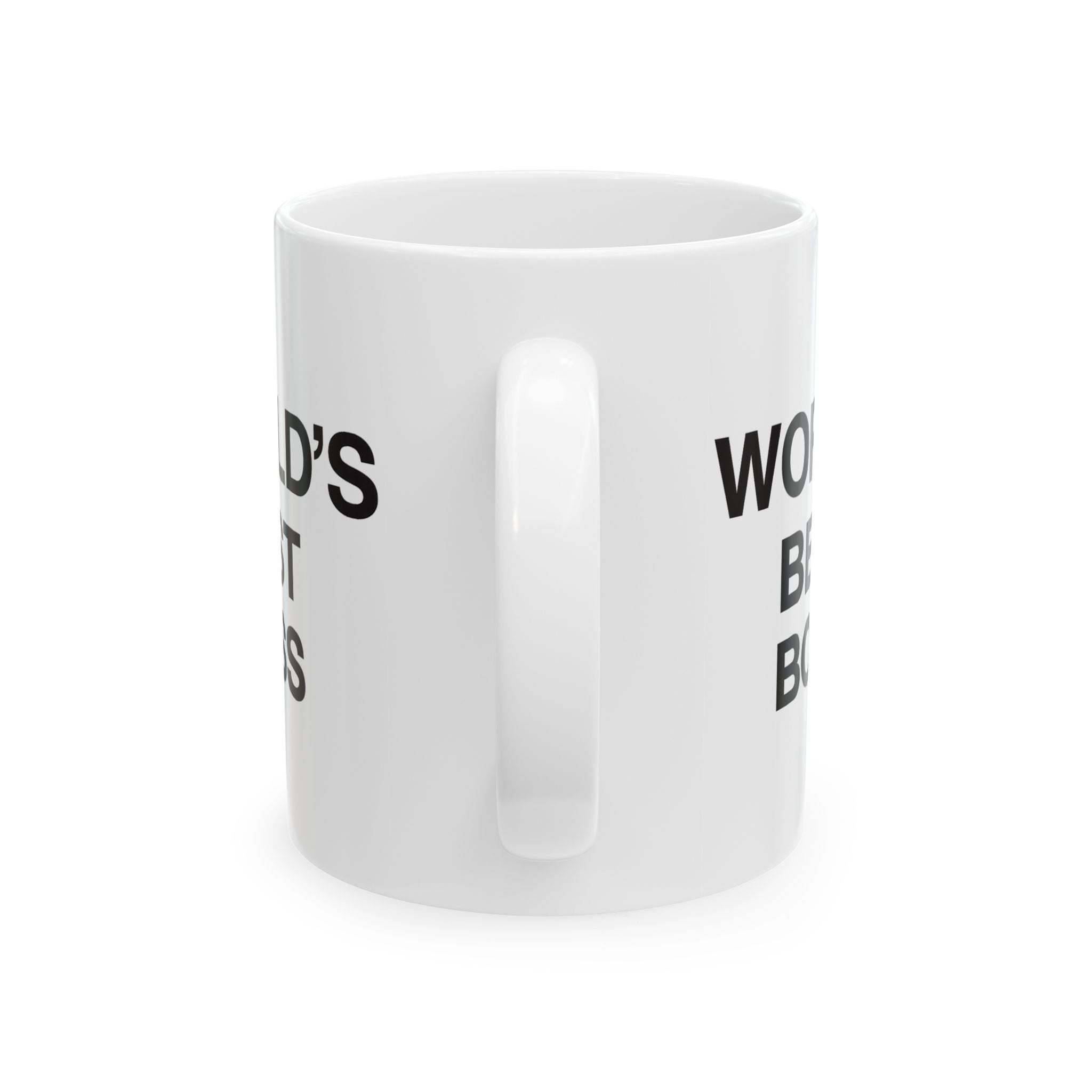 “World’s Best Boss” The Office Bold Text Coffee Mug (11oz & 15oz)