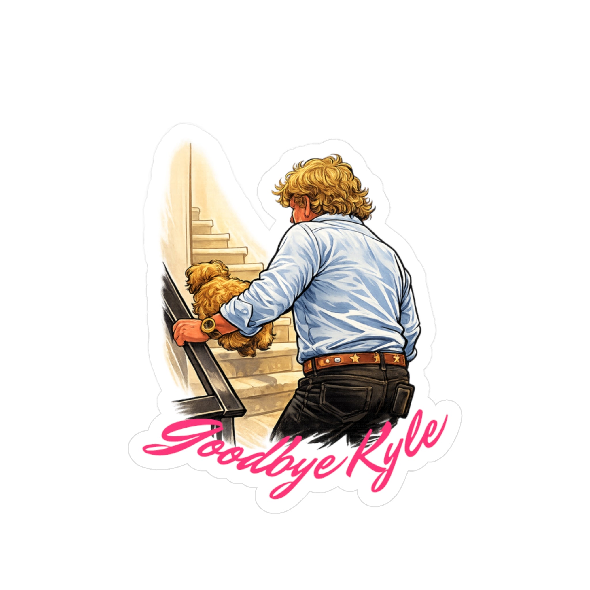 Goodbye Kyle Vinyl Sticker — Kiss-Cut Decal