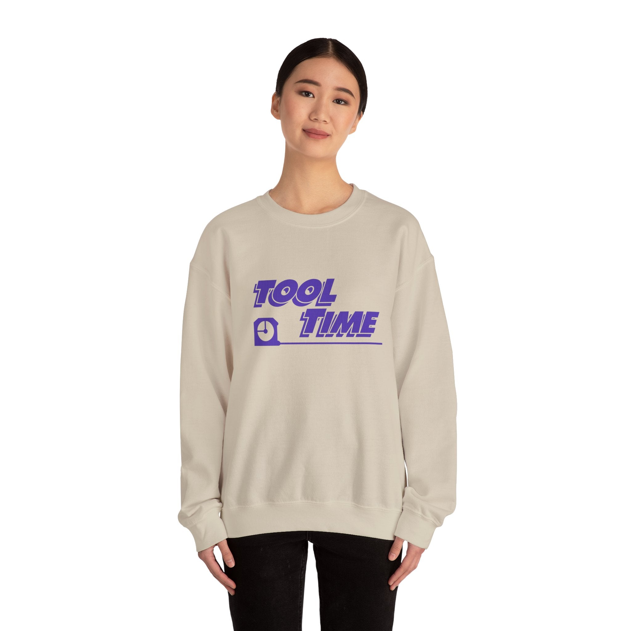 Tool Time Sweatshirt — Retro ‘Tool Time’ Graphic Crewneck