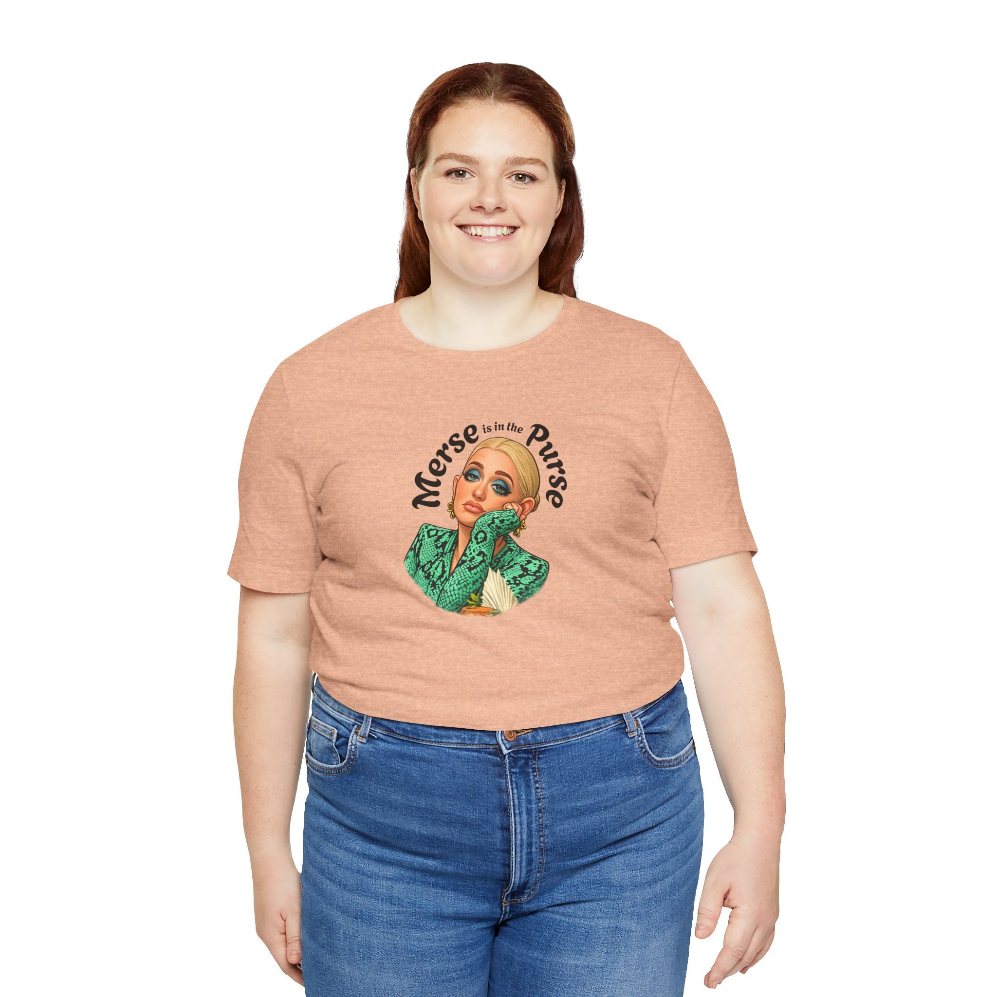 Retro Glam Tee — "Merse is in the Purse" Vintage Pinup Graphic Shirt