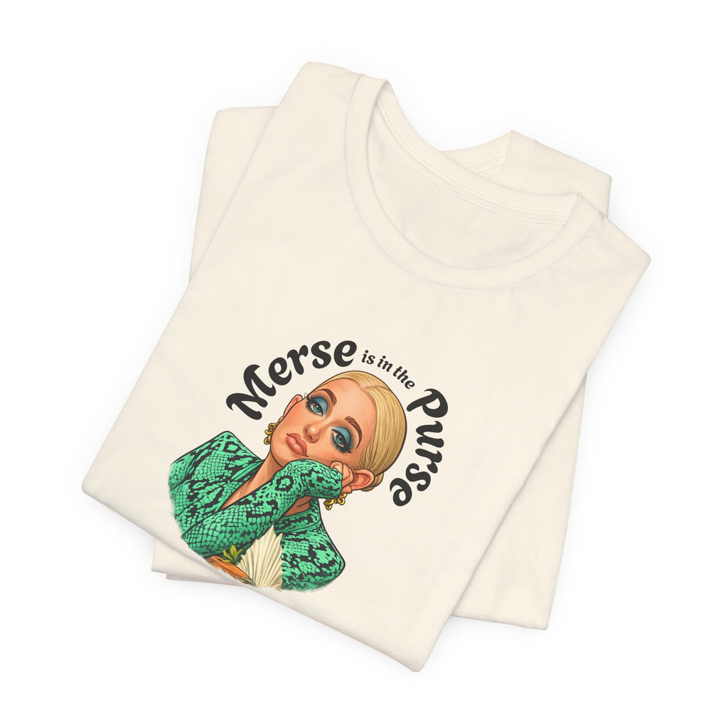 Retro Glam Tee — "Merse is in the Purse" Vintage Pinup Graphic Shirt