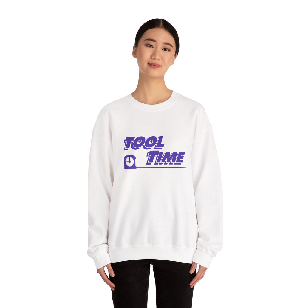 Tool Time Sweatshirt — Retro ‘Tool Time’ Graphic Crewneck