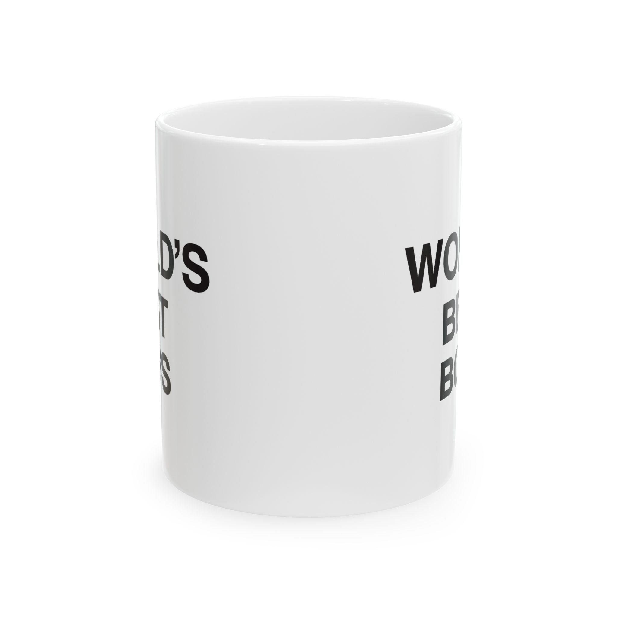 “World’s Best Boss” The Office Bold Text Coffee Mug (11oz & 15oz)
